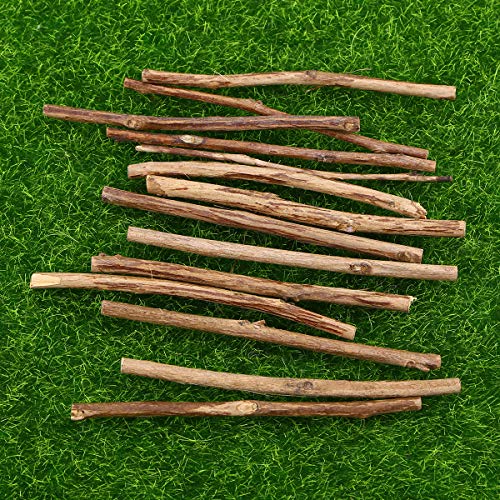 ROSENICE Registro de pega para madera manualidades bricolaje foto atrezzo largo 0.3-0.5 CM de diámetro 10 CM 100pcs (Color madera)