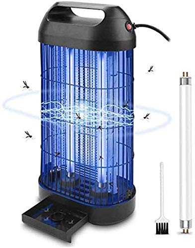 ROVLAK Lámpara Antimosquitos Electrico Antimosquitos Interior Enchufe con 14 Vatios de Luz UV Repelente de Mosquitos Lámpara de Mosquitos para la Cocina la Sala de Estar el Cuarto de los Niños, Negro