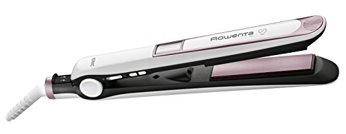 Rowenta Premium Care SF7460F0 - Plancha de Pelo, alisa, ondula y riza, de alta protección con recubrimiento de cashmere Keratin con aceite de argán y el generador de Iones, auto off y cable 360º