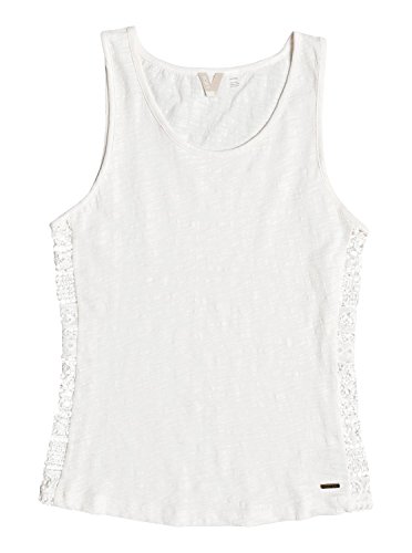 Roxy Aloha Sun Top Camiseta, Mujer, Blanco (Marshmallow/Solid), L