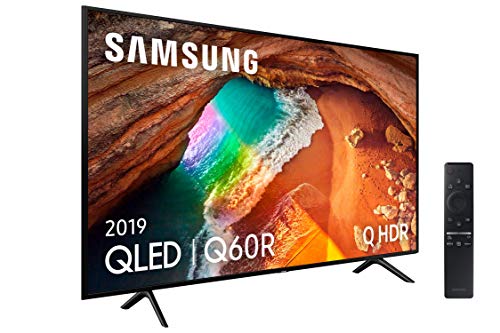 Samsung QLED 4K 2019 55Q60R - Smart TV de 55" con Resolución 4K UHD, Supreme Ultra Dimming, Q HDR, Inteligencia Artificial 4K, One Remote Control, Apple TV y compatible con Alexa