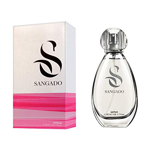 SANGADO Costa Del Sol Perfume para Mujeres, Larga Duración de 8-10 horas, Olor Lujoso, Almizcle Floral Amaderado, Francesas Finas, Extra Concentrado (Parfum), Spray de 50ml, Fascinante, Un Gran Regalo