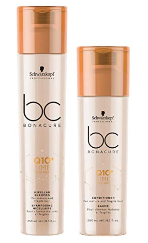 SCHWARZKOPF BC BONACURE Q10+ Time Restore Duo Shampoo 250ml + Creme Conditioner 200ml