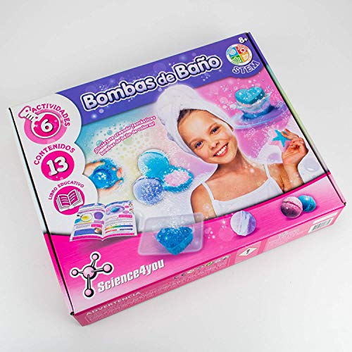 Science4you-5600983608634 Bombas de Baño para Niños +8 Años, Multicolor (5600983608634) , color/modelo surtido