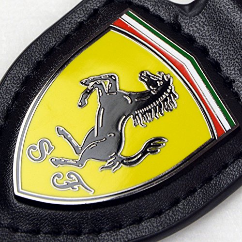 Scuderia Ferrari Llavero Scudetto Cuero