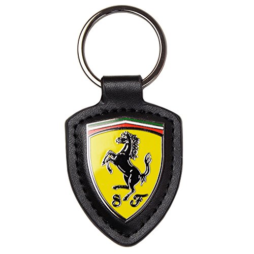 Scuderia Ferrari Llavero Scudetto Cuero