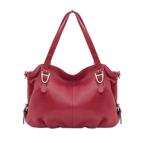 SDINAZ Bolsos de Mano Mujer Bolsos Bandolera Moda Cuero Piel autentica Suave Bolsos Totes Shoppers y Bolsos de Hombro