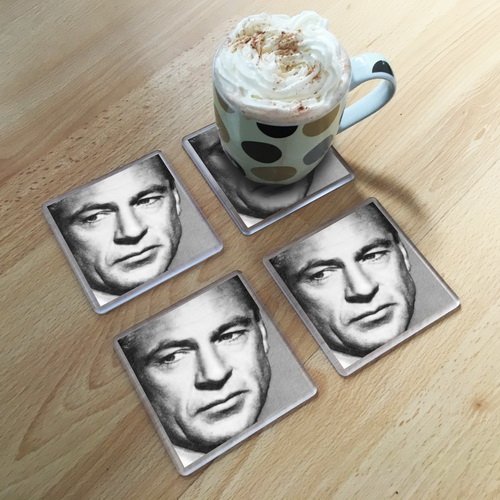 SEASONS Gary Cooper - Original Art Coaster #js002