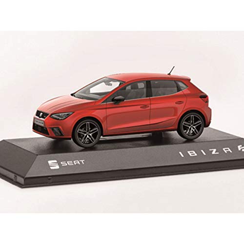 SEAT 6H1099300HAQ Ibiza FR - Coche en Miniatura (Escala 1:43), Color Rojo