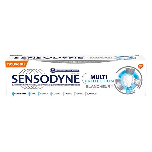 Sensodyne Acción Completa Blanqueante - Pasta de dientes con Flúor para dientes sensibles - 75 ml