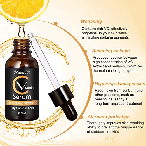 Serum Vitamina C,Acido Hialuronico Serum,Serum Facial Vitamina C y ácido hialurónico,Concentrado Antiedad Antiarrugas,efecto antiarrugas y antiedad,Efecto Antiarrugas, Antiedad y Antimanchas,30ml