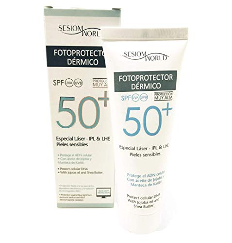 Sesiomworld Fotoprotector Dérmico Spf 50+ Especial Láser & Protección Luz Azul Dispositivos Electrónicos 75 ml 1 Unidad 100 g