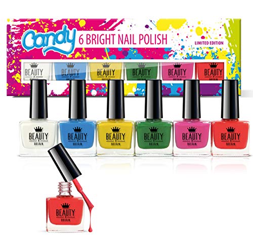 Set de 24 Esmalte de Uñas de Lujo 24 Colores Diferentes Brocado Pastel Perlas Vivo 10 ml