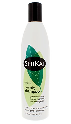 Shikai - Champú de limpieza natural a base de plantas, sin jabón, sin detergente, limpia suavemente dejando el cabello suave y manejable (sin aroma, 12 oz)