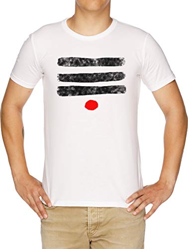 Shiva Rayas Camiseta Hombre Blanco