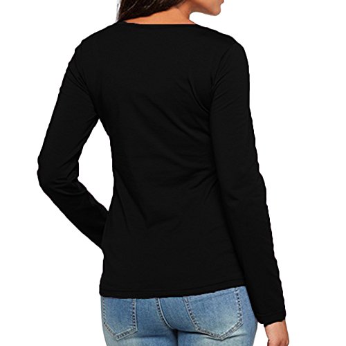 SHOBDW LiquidacióN Ventas Ropa Premamá Mujeres Soft Ropa De Maternidad Tops De EnfermeríA OtoñO Invierno Tops De Manga Larga Ropa para Embarazadas Blusa(Negro,S)