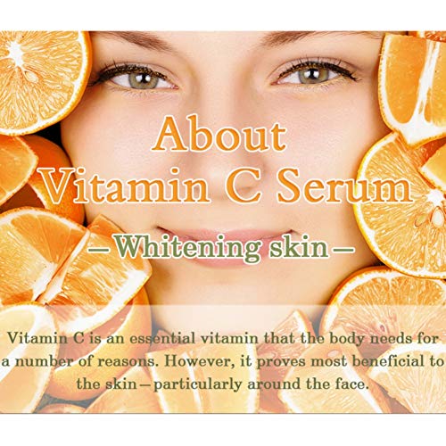 Shouhengda Vitamin C Serum, Ácido Hialurónico Cara Suero Hidratante Iluminando Piel Color Skin Skin Essence Vegan Beauty Products Vegan Beauty