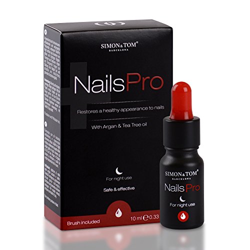 Simon & Tom - Nails Pro - Mezcla de Aceites Botánicos Naturales para Restaurar y Mejorar la Salud y aspecto de las Uñas (Noche), Poderoso remedio antibacteriono, antiséptico y desinfectante, 10ml.