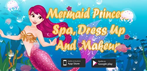 sirena princesa vestir - spa, juego de salón de maquillaje