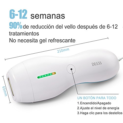 Sistema de Depilación por Luz Pulsada Intensa(IPL),Dispositivo DEESS series 3 Plus de Depilación Permanente para Cara y Cuerpo,350.000 pulsaciones de luz,Uso Doméstico,Púrpura-Aprobado por la FDA