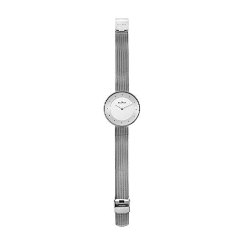 Skagen Reloj Analogico para Mujer de Cuarzo con Correa en Malla de Acero Inoxidable SKW2140