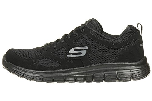 Skechers Burns 52635-bbk, Zapatillas para Hombre, Negro (Black 52635/Bbk), 43 EU