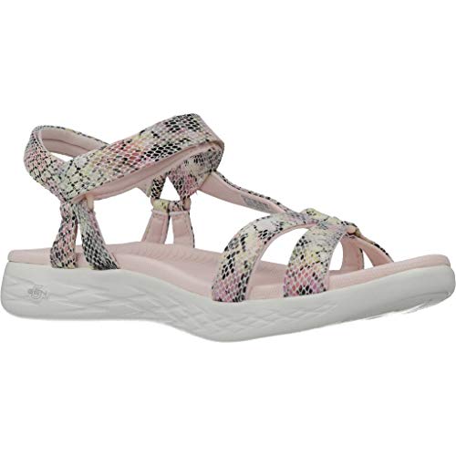 Skechers Performance - On The GO 600 Boa - Sandalias para mujer, Rosa (Rosa claro/Multi sintético), 40 EU