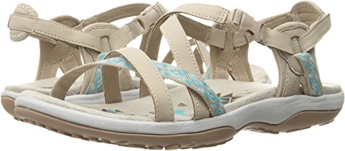 Skechers Reggae Slim-Vacay, Sandalias de Talón Abierto para Mujer, Beige (Taupe), 37 EU