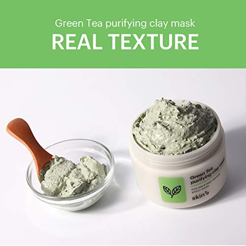 Skin79 - Green Tea Clay Mask, Mascarilla Limpiadora, 95ml