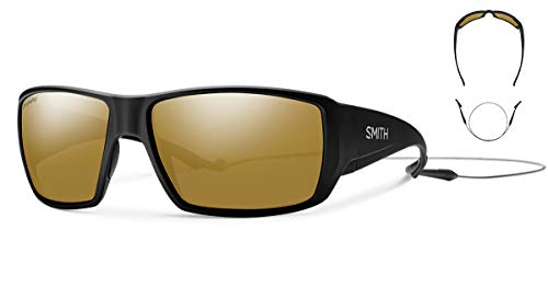 Smith Optics - Gafas de sol para adulto, color negro mate/ignitor polarcrómico, tamaño grande