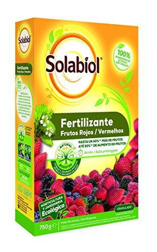 Solabiol Fertilizante 100% organico para frutos rojos y estimulador Natural Booster, 750g