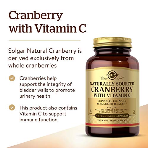 Solgar® Arándano Rojo con Vitamina C para el tracto genitourinario y como antioxidante - 60 cápsulas Vegetales