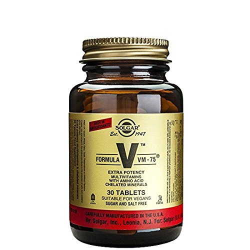 Solgar Formula VM-75 - multivitaminas de alta potencia y minerales - 30 tabletas