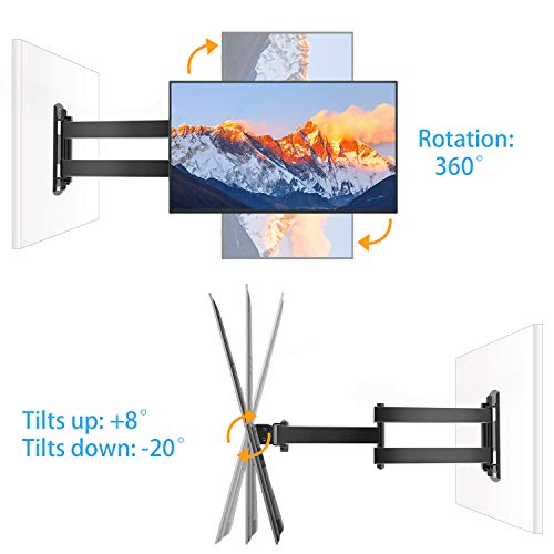 Soporte de Pared para TV, el Soporte de Pared para TV para televisores de 10 a 35 Pulgadas de hasta 20 kg, VESA máximo 200X200 mm