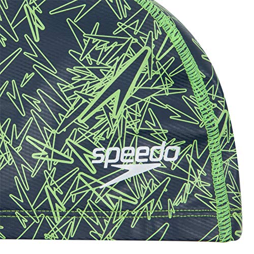 Speedo Boom Ultra Pace Cap AU Gorros de natación, Adultos Unisex, Grey/Bright Zest, Talla única