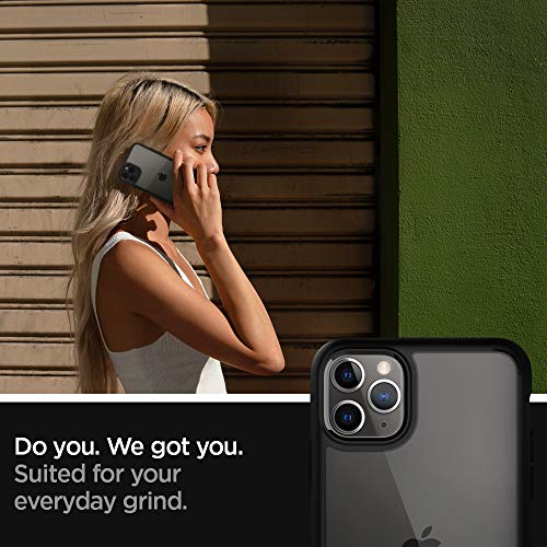 Spigen Ultra Hybrid Funda para iPhone 11 Pro, Compatible con Apple iPhone 11 Pro (5.8") 2019 - Negro Mate