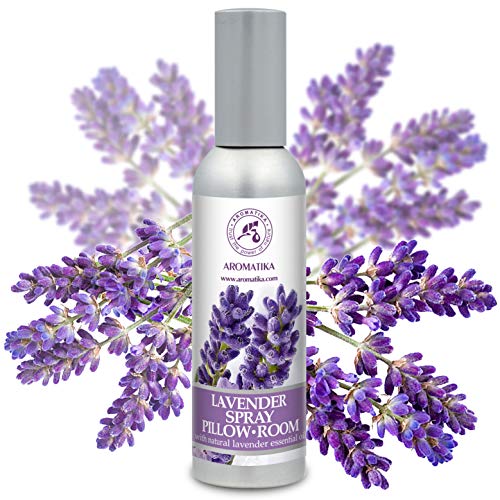 Spray de Aromaterapia de Lavanda 75ml - 100% Pura Aceite Esencial de Lavanda - Ideal para Yoga - Spray para Almohada - Relajación - Sueño y Spray para Habitación