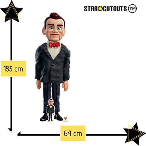 Star Cutouts SC1363 - Muñeca ventrilóquica de tamaño real (183 cm de altura, incluye escritorio de cartón Standee Toy Story 4 Party and Collectors Item, multicolor)