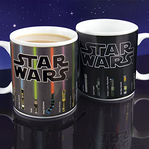 Star Wars Lightsaber Calor Cambio Taza, Multicolor