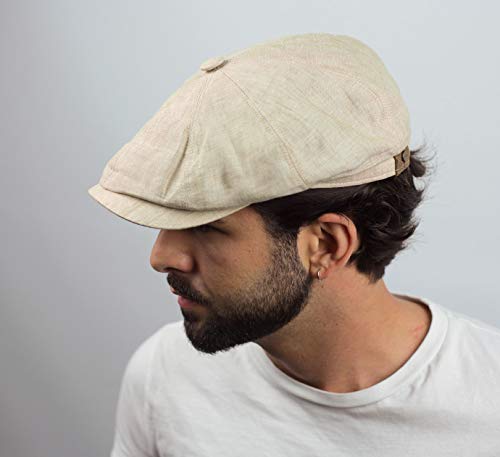 Stetson Hatteras Gorra de lino puro beige crema