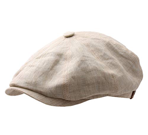 Stetson Hatteras Gorra de lino puro beige crema