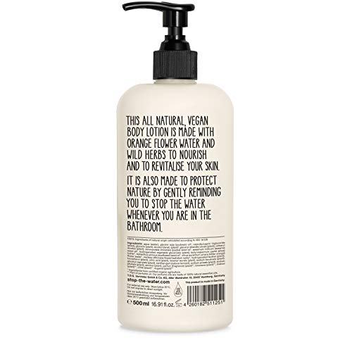 Stop The Water while using Me – bodylotion Naranja Wild Herbs – Naranja – Melisa – Natural cosmético (0,5 l)