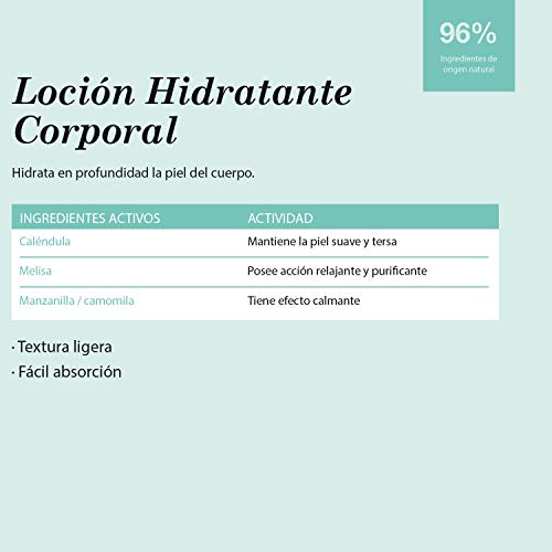 Suavinex 303792 – Loción Hidratante Corporal para Bebés, Apta para Pieles Sensibles, Textura Ligera y Fácil Absorción, 90% Ingredientes de Origen Natural, 500 ml