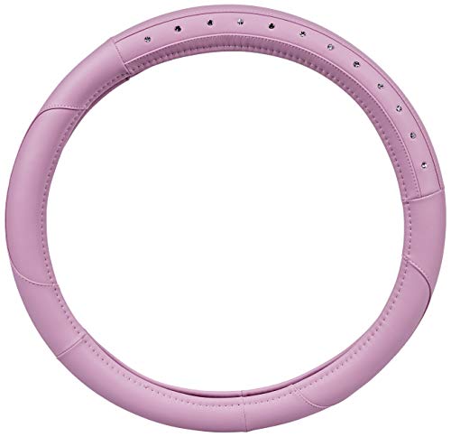 SUMEX FVP1205 Funda de Volante Universal, 37-39 cm, Color Rosa con Diamantes