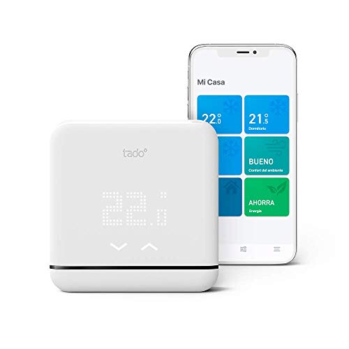 tado° 4260328611630 Control de Climatización Inteligente V3, Trabaja con Amazon Alexa, Apple HomeKit y Asistente de Google, Blanco