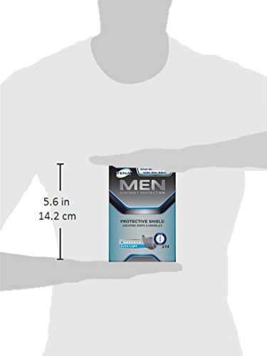 Tena Protección masculina, extraligera, para ligeras pérdidas/incontinencia (3 Paquetes de 14 compresas)