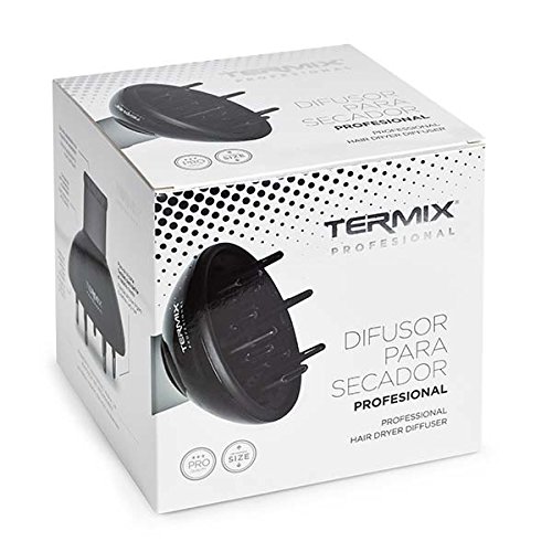 Termix profesional Difusor de secador  con Púas color Negro. Difusor universal regulable de Termix - 100% adaptable que permite elegir la apertura del perforado