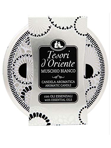 Tesori d’Oriente Muschio Bianco Alrededor Almizcle Blanco 1pieza(s) - Vela (200 g, 1 Pieza(s))