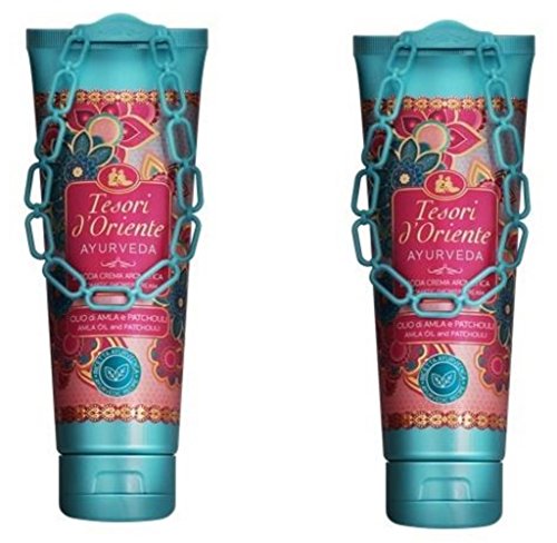 Tesori d'Oriente:"Ayurveda" Aromatic Shower Cream - 250 Ml (8.45us Fl Oz), Pack of 2