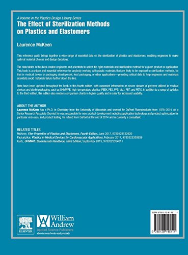 The Effect of Sterilization on Plastics and Elastomers (Plastics Design Library)